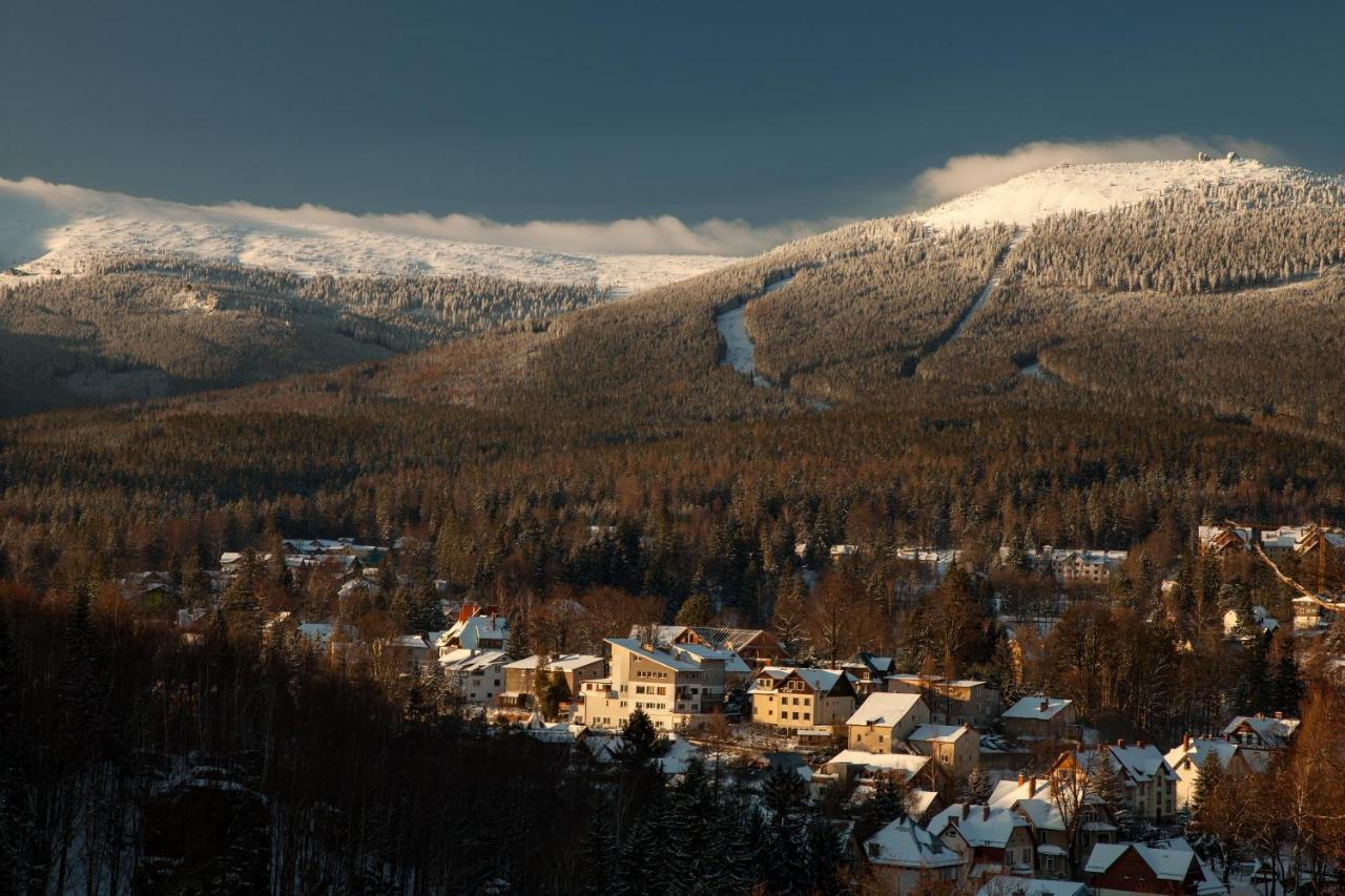 Apartament Panorama Gor - Centrum Miasta Z Widokiem Na Szrenice Szklarska Poręba Buitenkant foto