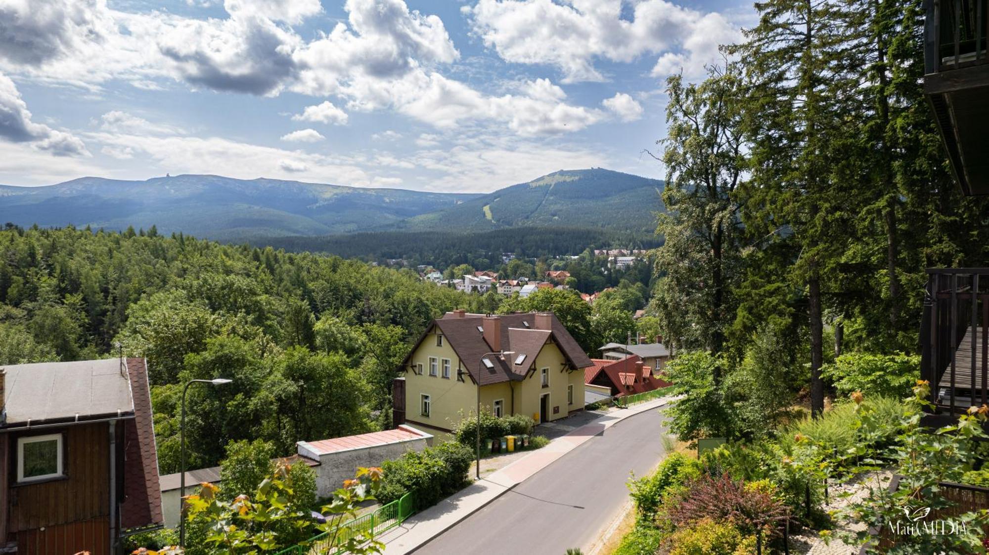 Apartament Panorama Gor - Centrum Miasta Z Widokiem Na Szrenice Szklarska Poręba Buitenkant foto