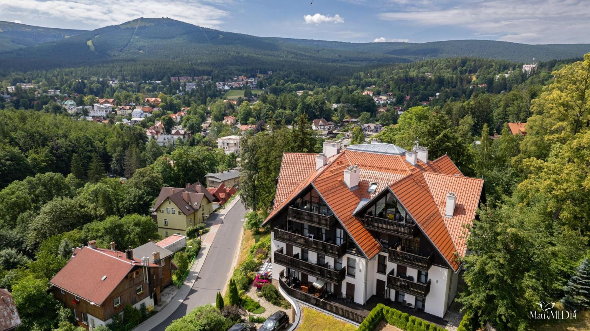 Apartament Panorama Gor - Centrum Miasta Z Widokiem Na Szrenice Szklarska Poręba Buitenkant foto