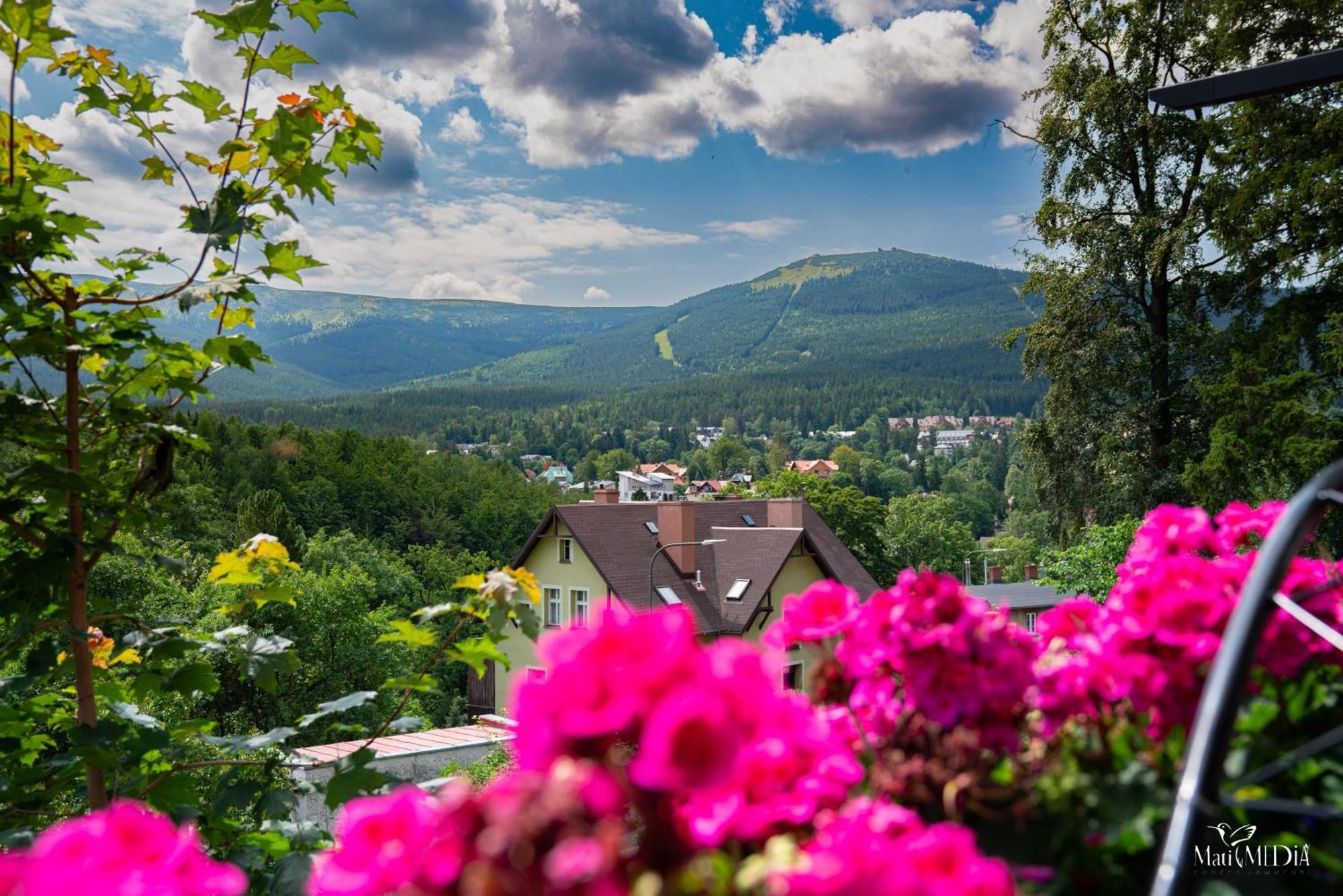Apartament Panorama Gor - Centrum Miasta Z Widokiem Na Szrenice Szklarska Poręba Buitenkant foto