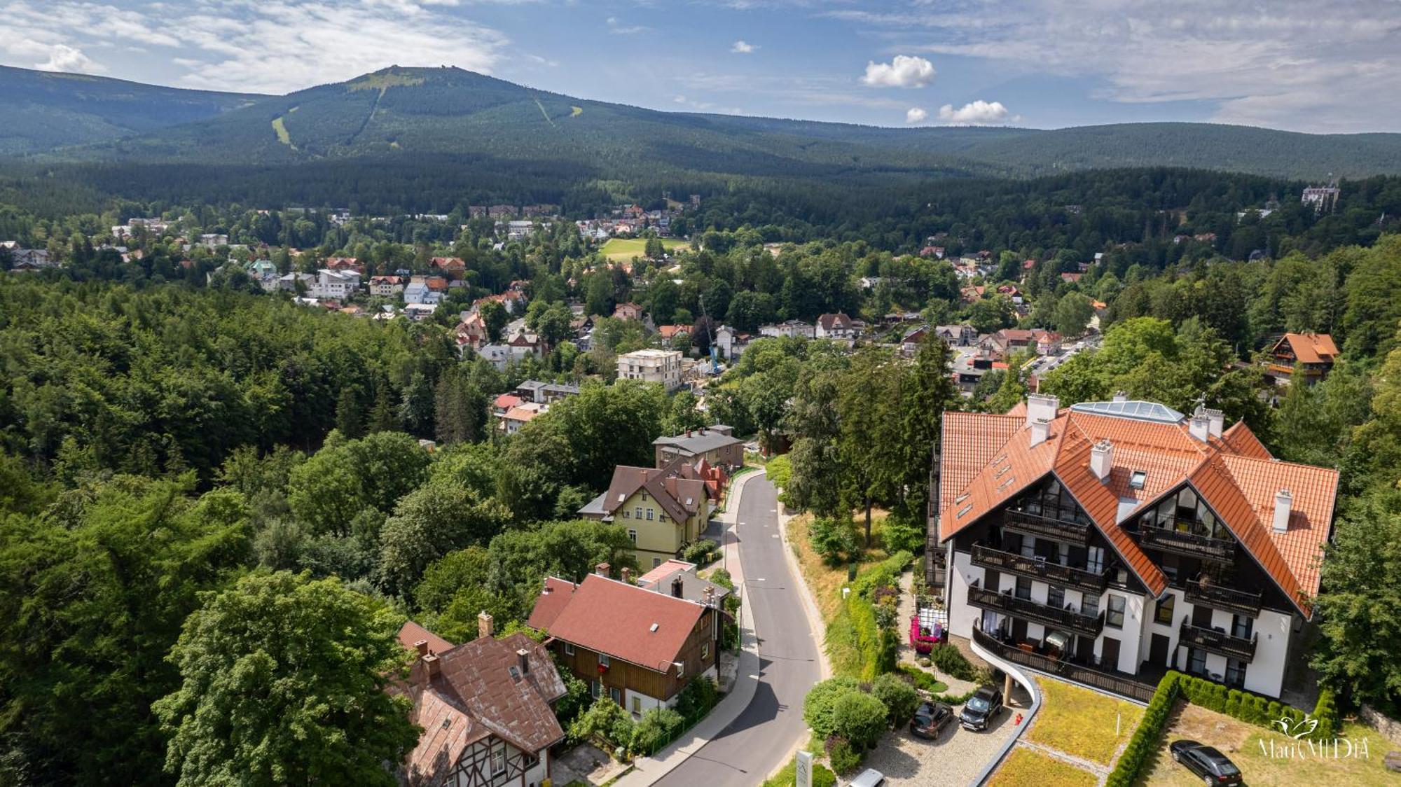 Apartament Panorama Gor - Centrum Miasta Z Widokiem Na Szrenice Szklarska Poręba Buitenkant foto