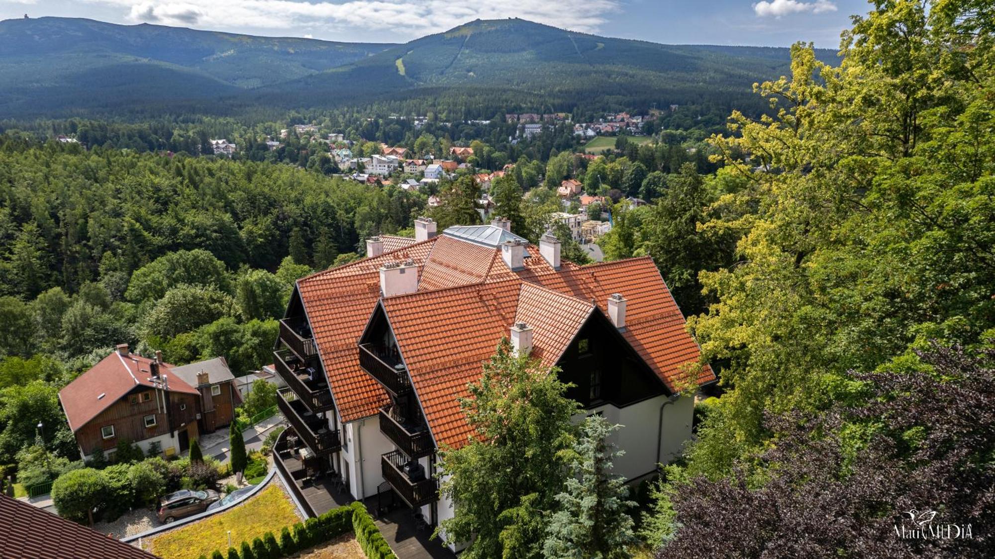 Apartament Panorama Gor - Centrum Miasta Z Widokiem Na Szrenice Szklarska Poręba Buitenkant foto
